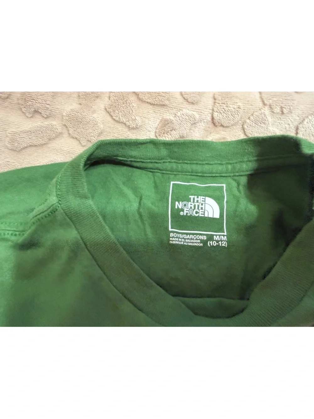The North Face Boys Green Short Sleeve Shirt! Medium 10-12